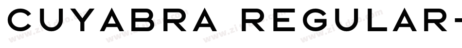cuyabra Regular字体转换